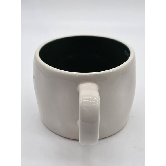 Rae Dunn Artisan Collection by Magenta Green Winter Time Cocoa Coffee Mug Cup - Picture 7 of 13